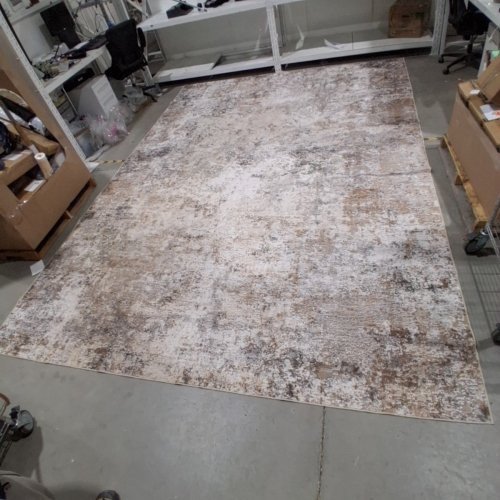 AREA RUG - 118" X 165" - BEIGE, BROWN, AND CREAM image 2