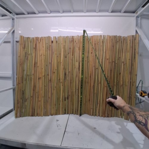 BSMOULFA ECO-FRIENDLY NATURAL DECORATIVE BAMBOO PRIVACY FENCE - 4DT X 6FT - NATURAL image 2