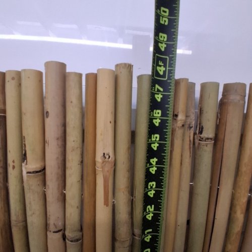 BSMOULFA ECO-FRIENDLY NATURAL DECORATIVE BAMBOO PRIVACY FENCE - 4DT X 6FT - NATURAL image 3