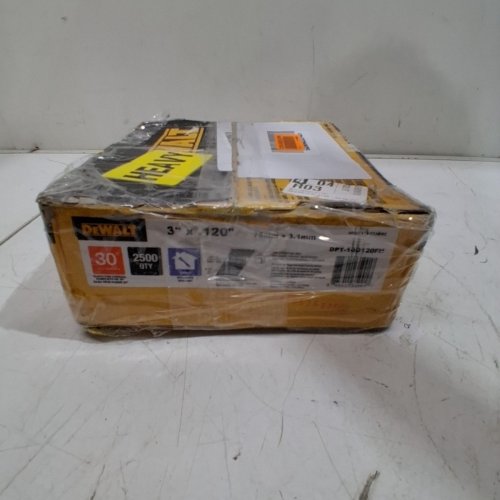 ~2500 PK DEWALT FRAMING NAILS, PAPER TAPE, 30-DEGREE, SMOOTH SHANK, BRIGHT FINISH, OFF-SET ROUND HEAD- 3" X .120" (MODEL:DPT-10D120FH) image 5