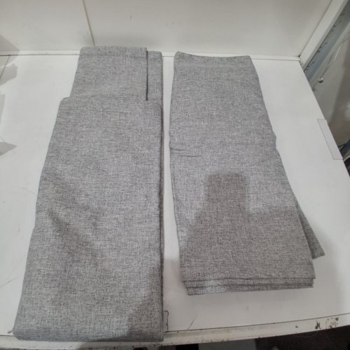 (2 PANEL) INOVADAY BLACKOUT ROD POCKET CURTAINS - 50" X 108" - GREY image 3