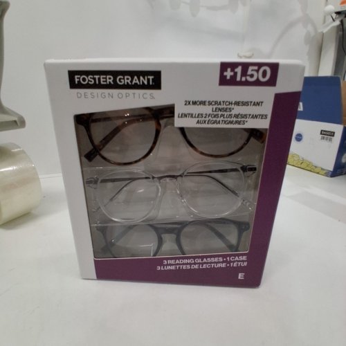 3PK FOSTER GRANT DESIGN OPTICS READING GLASSES - +1.50 - ASSORTED COLOURS image 4