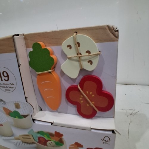 19PC FISHER-PRICE WOODEN KITCHEN POTS & PANS TOY SET - AGES 3+ - ASSORTED COLOURS (MODEL: HXT83) image 3
