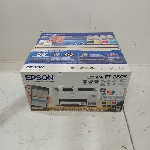 EPSON ECOTANK ET-2803 WIRELESS COLOUR ALL-IN-ONE CARTRIDGE-FREE SUPERTANK PRINTER - 5PPM COLOUR/10PPM BW - (MODEL: C634G) image 2