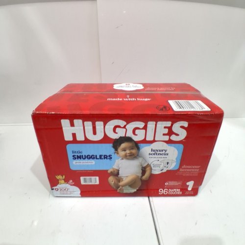 96PK HUGGIES LITTLE SNUGGLERS DISPOSABLE GENTLE SKIN PROTECTION BABY DIAPERS - SIZE 1 - DISNEY WINNIE THE POOH image 2