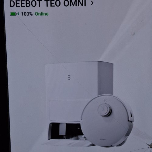 ECOVACS DEEBOT TEO OMNI ROBOT VACUUM/MOP COMBO WITH SELF-EMPTYING STATION, AUTO-WASH/REFILL & 3D MAPPING - APP/WIFI ENABLED - WHITE (MODEL: DLX23) image 2