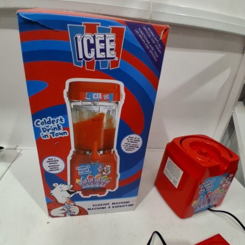 FIZZ CREATIONS ICEE AT HOME SLUSHIE MAKING MACHINE - 34OZ - RED (MODEL: 200559) image 6