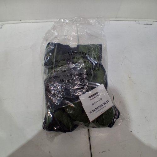 BAGAIL WEIGHTED VEST WITH DETACHABLE PHONE POUCH - 25 LBS - GREEN (MODEL: WV0T-25-GREEN) image 2