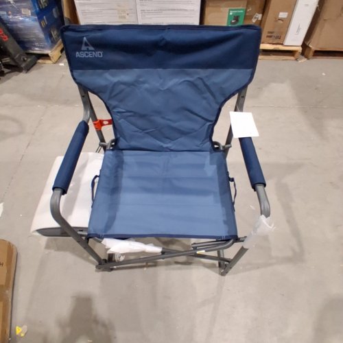 ASCEND PATHFINDER DIRECTORS CHAIR WITH SIDE TABLE - 300LBS MAX - BERING SEA/DRESS BLUE (MODEL: FC-065L / 4551406) image 2