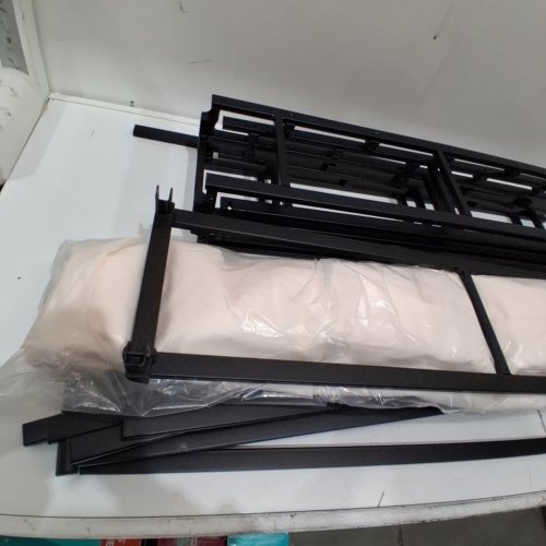 AMAZON BASICS 9" MATTRESS FOUNDATION, SMART BOX SPRING BED FRAME - FULL - 74" X 53" - (MODEL: B07K6H2P7G) image 4