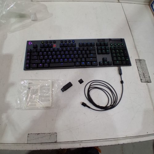 LOGITECH G915 LIGHTSPEED RGB WIRELESS BLUETOOTH MECHANICAL GAMING KEYBOARD, GL TACTILE BROWN SWITCHES, LIGHTSYNC RGB - BLACK (MODEL: Y-R0069) image 3