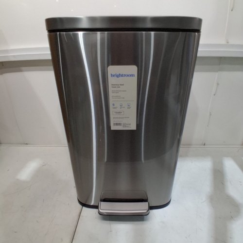 BRIGHTROOM TRASH CAN - 11.8 GAL/45 L - SLOW CLOSE - STAINLESS STEEL image 3