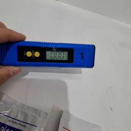 DIGITAL PH METER WITH BUFFER POWDER - PH 0.00-14.00 - BLUE image 2