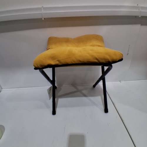 UPHOLSTERED FOLDBLE STOOL - 20" - YELLOW image 3