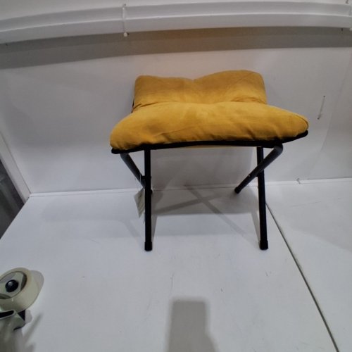 UPHOLSTERED FOLDBLE STOOL - 20" - YELLOW image 4