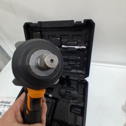 ADEDAD POWER IMPACT WRENCH 400N.M IMPACT GUN CORDLESS WITH BATTERIES - 17/19/20/21MM SOCKETS AND 5 INCH EXTENSION ROD - 3000RPM - YELLOW (MODEL: A200201) image 6