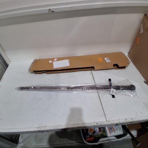 RUSTIC BROADSWORD WITH BROWN LEATHER WRAPPED HANDLE - 32" BLADE (41" TOTAL) (MODEL: 901132) image 2