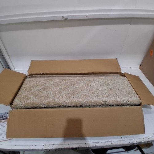 14PK BONACA SELF-ADHESIVE NON-SLIP INDOOR CARPET STAIR TREAD - 9" X 32" - BEIGE image 2