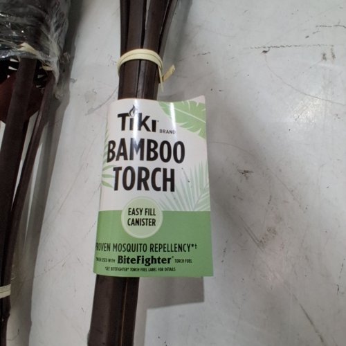 2PK TIKI BRAND WEATHER RESISTANT BAMBOO TIKI TORCH - 60" - DARK BROWN image 4