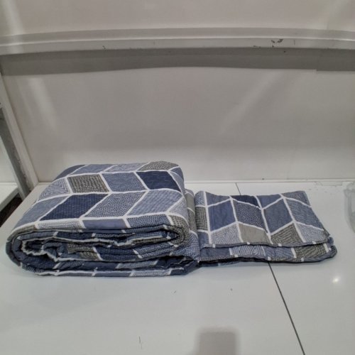 3PC SLPR BEDDING QUILT SET - KING - BLUE/GREY (STYLE 8541805221) image 2
