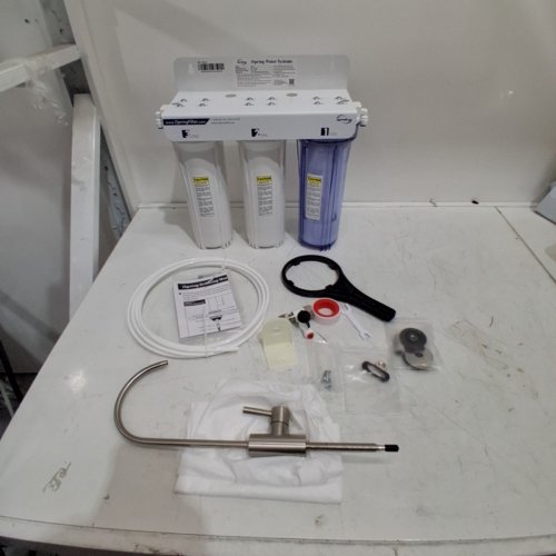 ISPRING 3-STAGE UNDER SINK HIGH-CAPACITY TANKLESS DRINKING WATER FILTRATION SYSTEM - INCLUDES SEDIMENT 2X CTO CARBON BLOCK FILTERS (MODEL: US31-BV) image 2