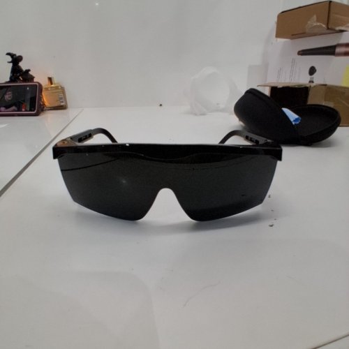 ADULTS IPL LASER SAFETY GLASSES WRAP AROUND LENSE SUNGLASSES - BLACK image 3
