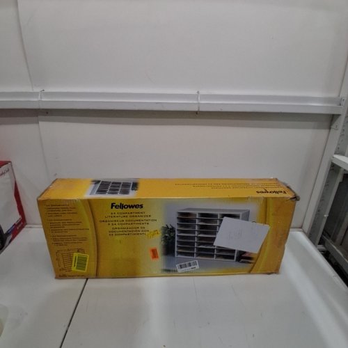 FELLOWES LITERATURE ORGANIZER 24 COMPARTMENT - DOVE GREY - 29" X 23.5" - (MODEL: 25041) image 6