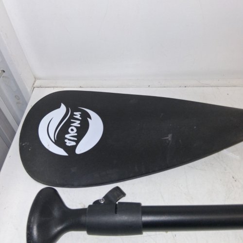 10PC WNOVA SUP REPLACEMENT ACCESSORIES - SEAT, PUMP, OARS, BAG & FINS - BLACK image 3