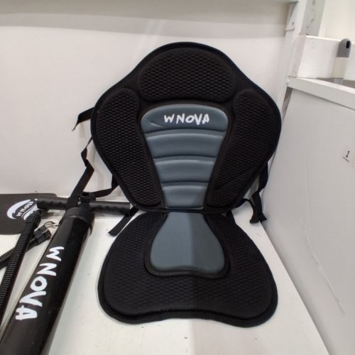 10PC WNOVA SUP REPLACEMENT ACCESSORIES - SEAT, PUMP, OARS, BAG & FINS - BLACK image 5