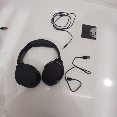 SKULLCANDY CRUSHER ANC 2 OVER-EAR NOISE CANCELLING WIRELESS HEADPHONES WITH SENSORY BASS, 50 HR BATTERY, SKULL-IQ, ALEXA ENABLED, MICROPHONE, WORKS WITH BLUETOOTH DEVICES - BLACK (MODEL: S6CAW) image 3