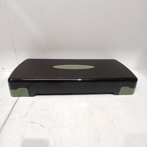 AMAZON BASICS AEROBIC EXERCISE STEP PLATFORM - BLACK\GREY image 2
