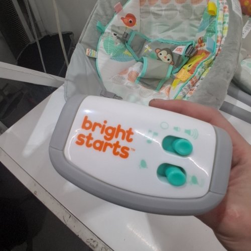 BRIGHT STARTS WHIMSICAL WILD CRADLING BOUNCER SEAT image 2