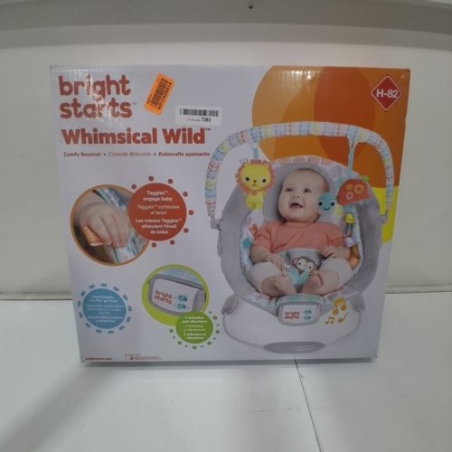 BRIGHT STARTS WHIMSICAL WILD CRADLING BOUNCER SEAT image 5