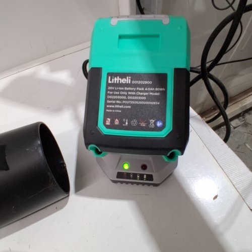 LITHELI 20V CORDLESS LEAF BLOWER BATTERY POWERED FOR CLEANING LEAVES-GREEN (MODEL:D07102150) image 3