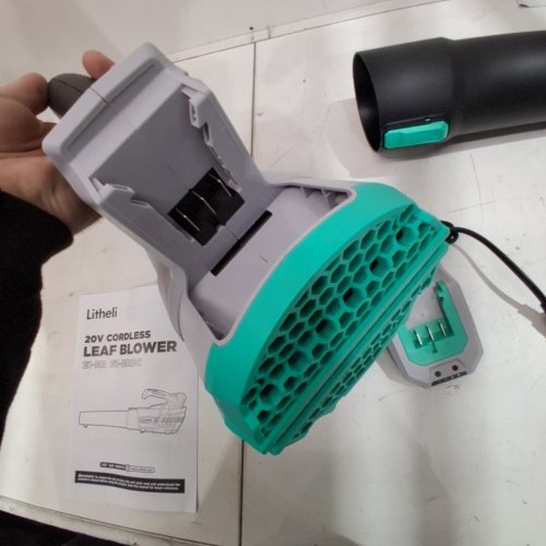 LITHELI 20V CORDLESS LEAF BLOWER BATTERY POWERED FOR CLEANING LEAVES-GREEN (MODEL:D07102150) image 8