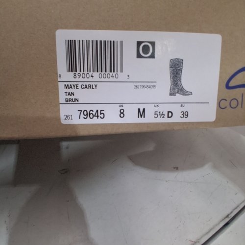 WOMEN'S CLARKS MAYE CARLY KNEE HIGH BOOTS - SIZE 8 - TAN (MODEL: 26179645) image 2
