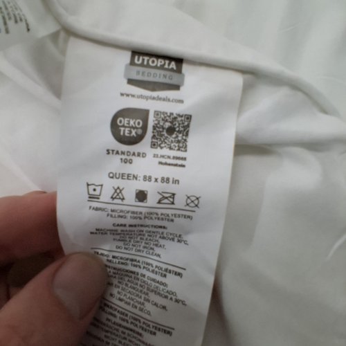 UTOPIA BEDDING LIGHTWEIGHT COMFORTER DUVET INSERT - QUEEN (88" X 88") - WHITE image 4