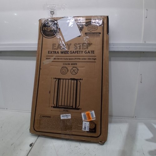 REGALO EASY STEP EXTRA WIDE BABY GATE - 30" X 29"-49" - WHITE (MODEL: 1164 EW DS) image 3