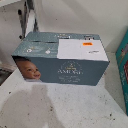 82PK PAMPERS AMORE MOST ABSORBENT AND BEST DIAPER - SIZE 1 - WHITE (UPC: 03077224453) image 2