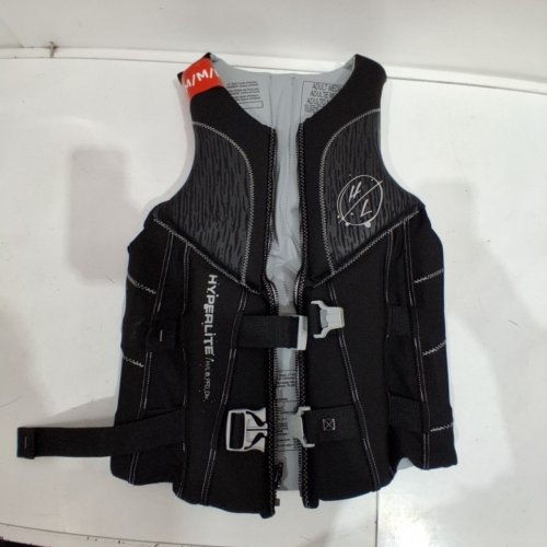 MEN'S HYPERLITE NEOPRENE PFD LIFE VEST WITH BUCKLE STRAPS - MEDIUM - BLACK/GREY (MODEL: 3246/1819494) image 2