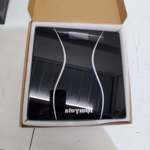 STUYMQI BODY WEIGHT DIGITAL BATHROOM SCALE - BLACK image 3