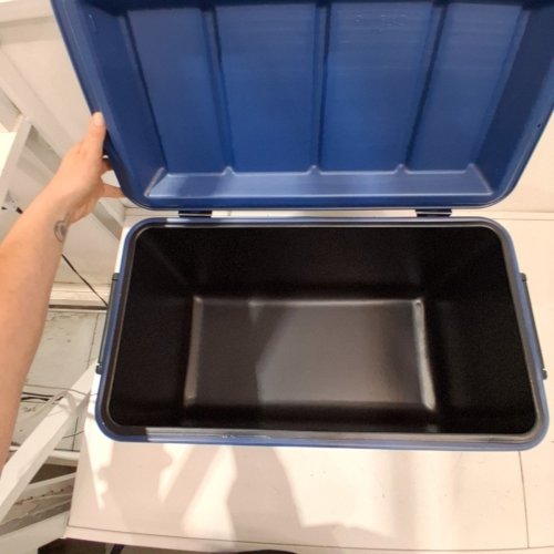COLEMAN CHILLER SERIES TEMPLOCK INSULATED PORTABLE COOLER WITH HANDLES - 48QT - NAVY (MODEL: 2226955) image 3