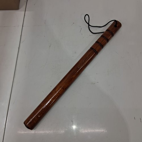 ROADPRO WEIGHTED WOOD TIRE THUMPER SAFETY STICK - 18" - 9.7OZ - BROWN image 2