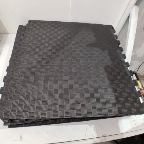 9PK CAP BARBELL INTERLOCKING TATAMI FOAM MAT - 24" X 24" X .5" - BLACK - (MODEL:MTIS-1206AX2) image 2
