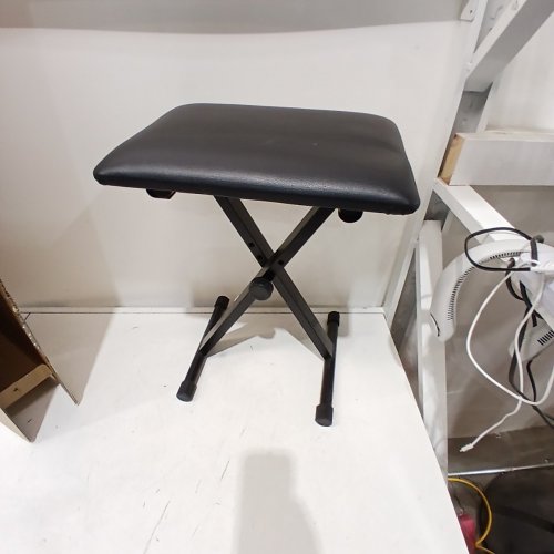 BQKOZFIN FOLDING 3-POSITION PIANO BENCH WITH HEIGHT ADJUSTMENT - STABLE AND DURABLE PADDED KEYBOARD BENCH WITH X-STYLE IRON LEGS - BLACK (MODEL: ‎B038-PIANO-BENCH-JYC-D-XA) image 2