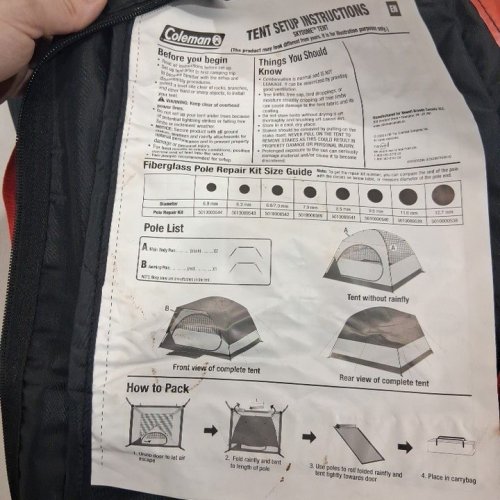 COLEMAN SKYDOME CAMPING TENT WITH DARKROOM TECHNOLOGY - 4 PERSON - BLUE/GREEN/GREY (MODEL: 2000038173) image 3