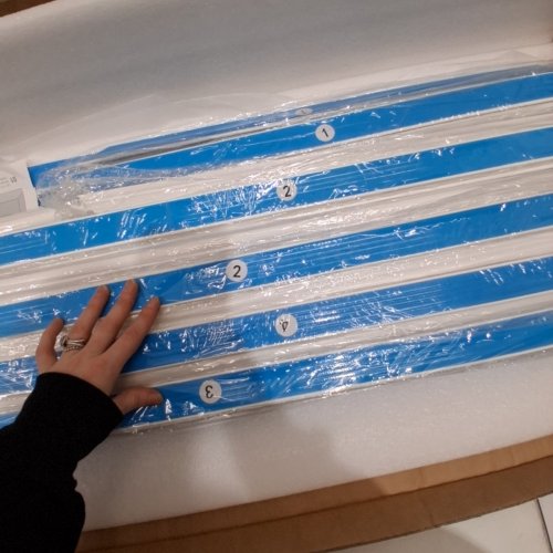34PK PEEL AND STICK MOLDING TRIM FOR WALLS - WHITE image 3