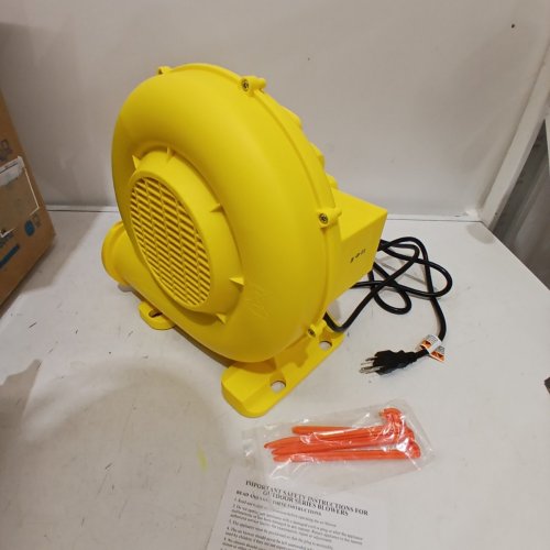 FIHISS INFLATABLE BLOWER PUMP FOR BOUNCE HOUSES - 550W - YELLOW (MODEL: YT-550W-F2) image 3