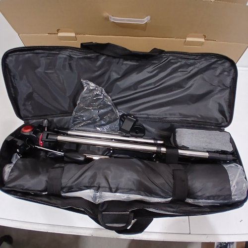 MEEZAA HIGH POWERED PROFESSIONAL AZ MOUNT REFRACTOR TELESCOPES WITH ACCESSORIES - 90MM APERTURE 800MM - WHITE/BLACK (MODEL: 90800) image 2