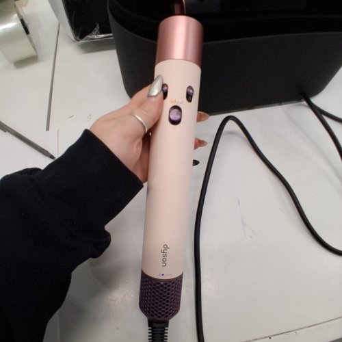6PC DYSON I.D CURLY + COILY AIRWRAP MULTI STYLER AND HAIR DRYER WITH BLUETOOTH - PINK / ROSE GOLD ( MODEL: HS08) image 2